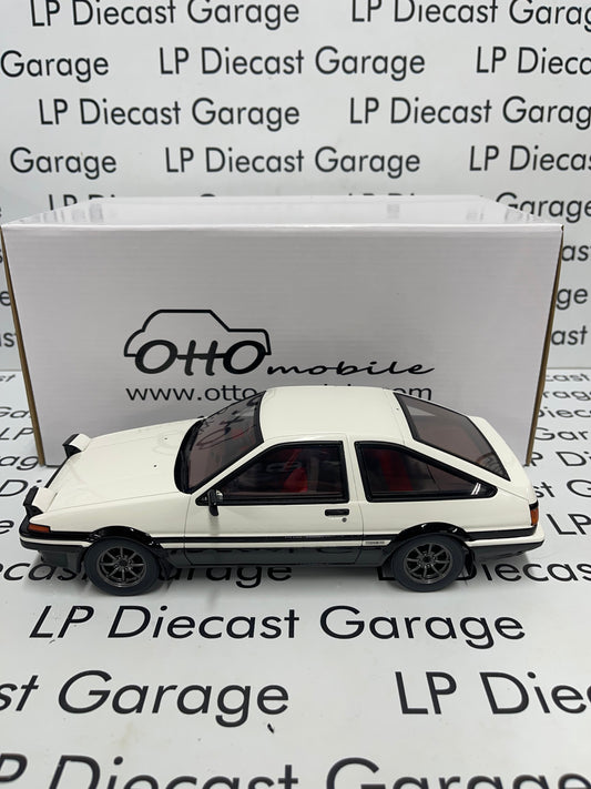 OTTO MOBILE 1986 Toyota Sprinter Trueno AE86 GT- APEX White OT444B 1:18 Scale Resin NOT Diecast