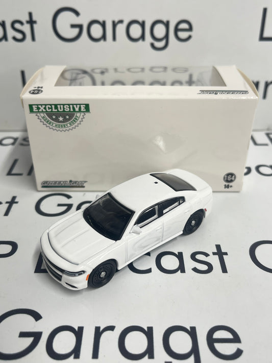 GREENLIGHT 2022 Dodge Charger Police No Lightbar White 1:64 Diecast Hobby