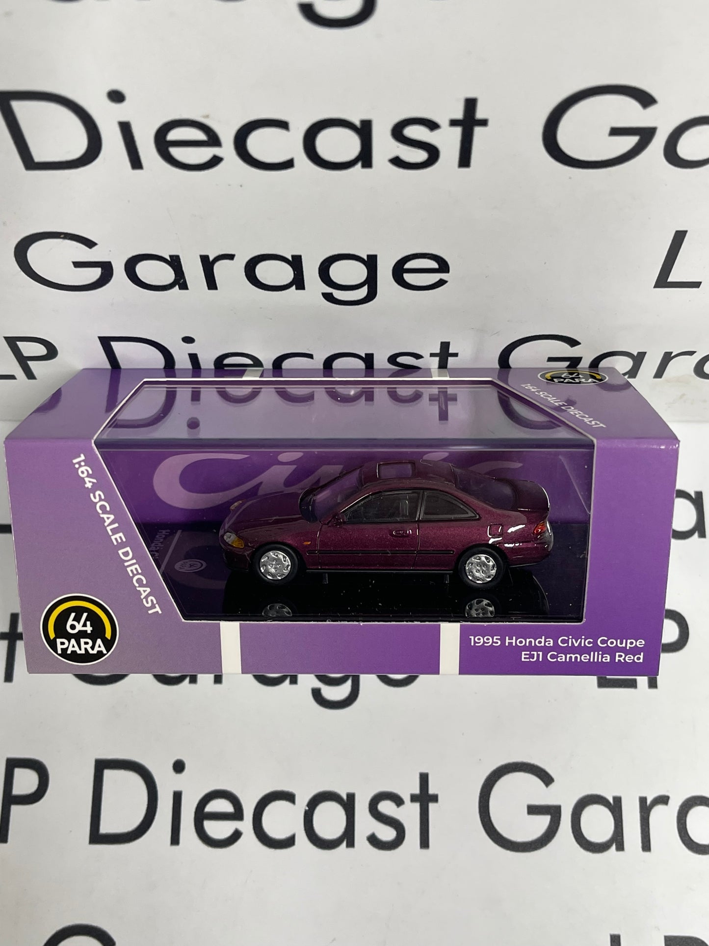 PARAGON MODELS 1995 Honda Civic EJ1 Camelia Red 1:64 Diecast