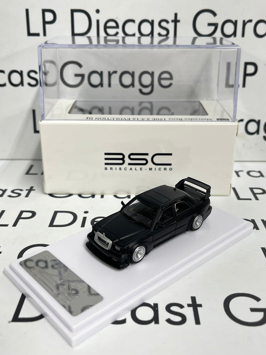 BSC Briscale Micro Mercedes Benz 190E EVO II Black 1:64 Diecast