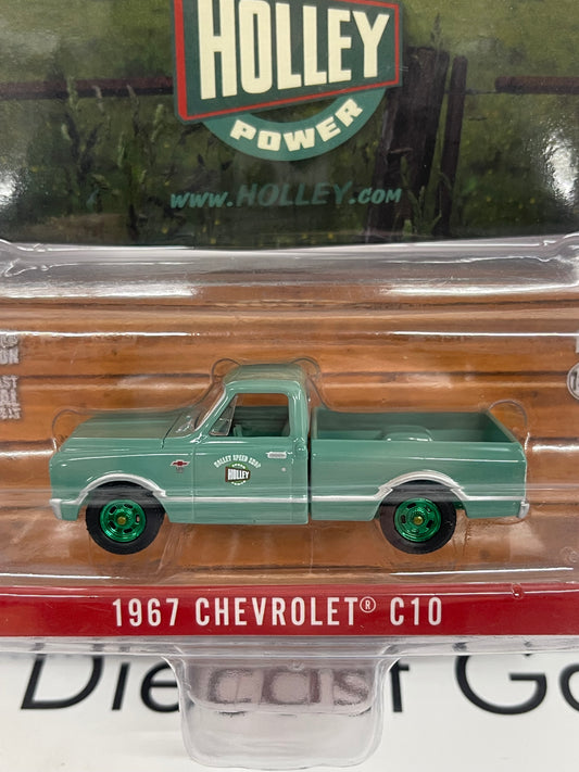 GREEN MACHINE CHASE GREENLIGHT 1967 Chevrolet C10 Holley Speed Shop 1:64 Diecast Hobby Exclusive