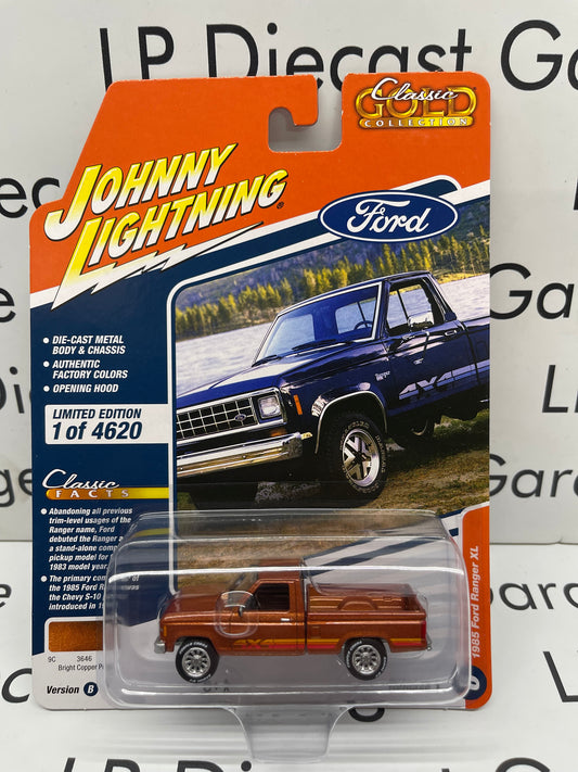 JOHNNY LIGHTNING 1985 Ford Ranger XL Bright Copper Poly 1:64 Diecast