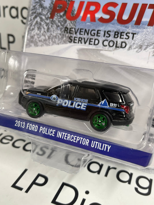 GREEN MACHINE CHASE GREENLIGHT 2013 Ford Police Kehoe Cold Pursuit 1:64 Diecast Hollywood