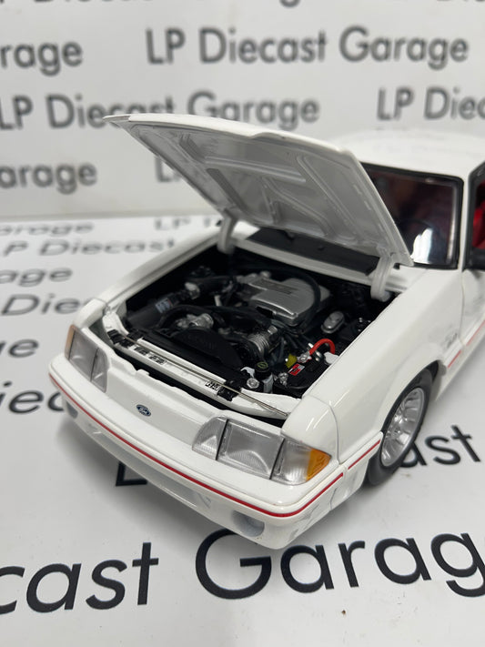 GMP 1988 Ford Mustang GT Oxford White w/ Red Interior LP Exclusive 1:18 Diecast *FLAWED* No Box