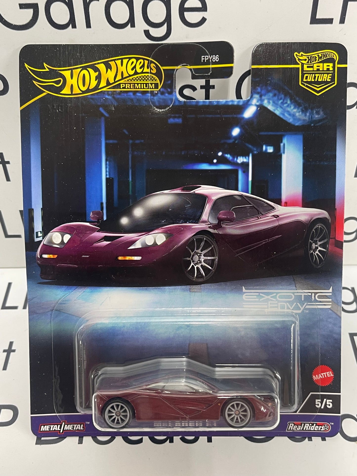 HOT WHEELS Exotic Envy Car Culture McLaren F1 Purple 1:64 Diecast