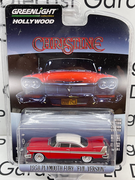 GREENLIGHT 1958 Plymouth Fury Evil Version Christine Hollywood Movie Car 1:64 Diecast