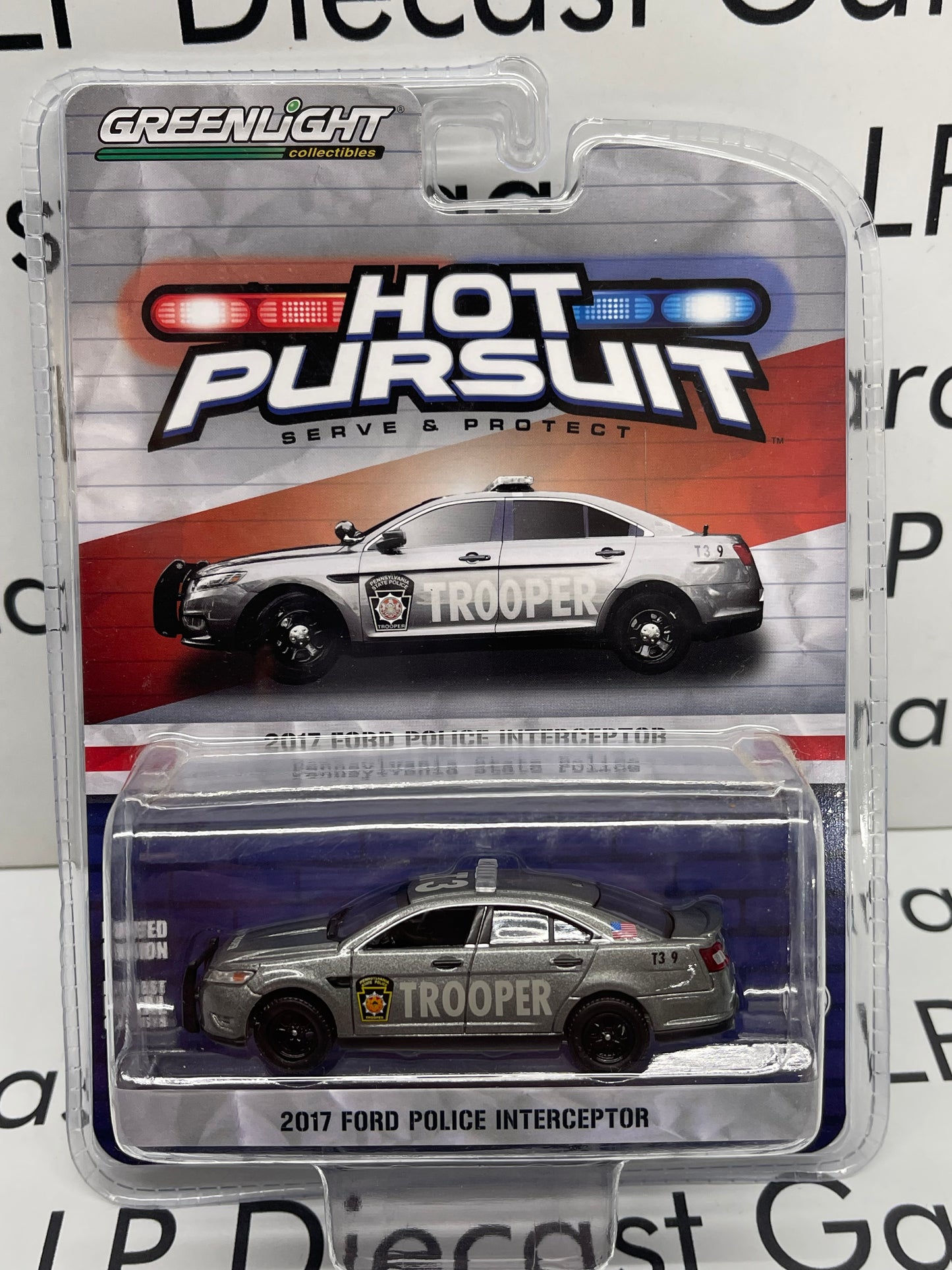 GREENLIGHT 2017 Ford Taurus Police Interceptor PA State Trooper Pennsylvania PSP Exclusive 1:64 Diecast