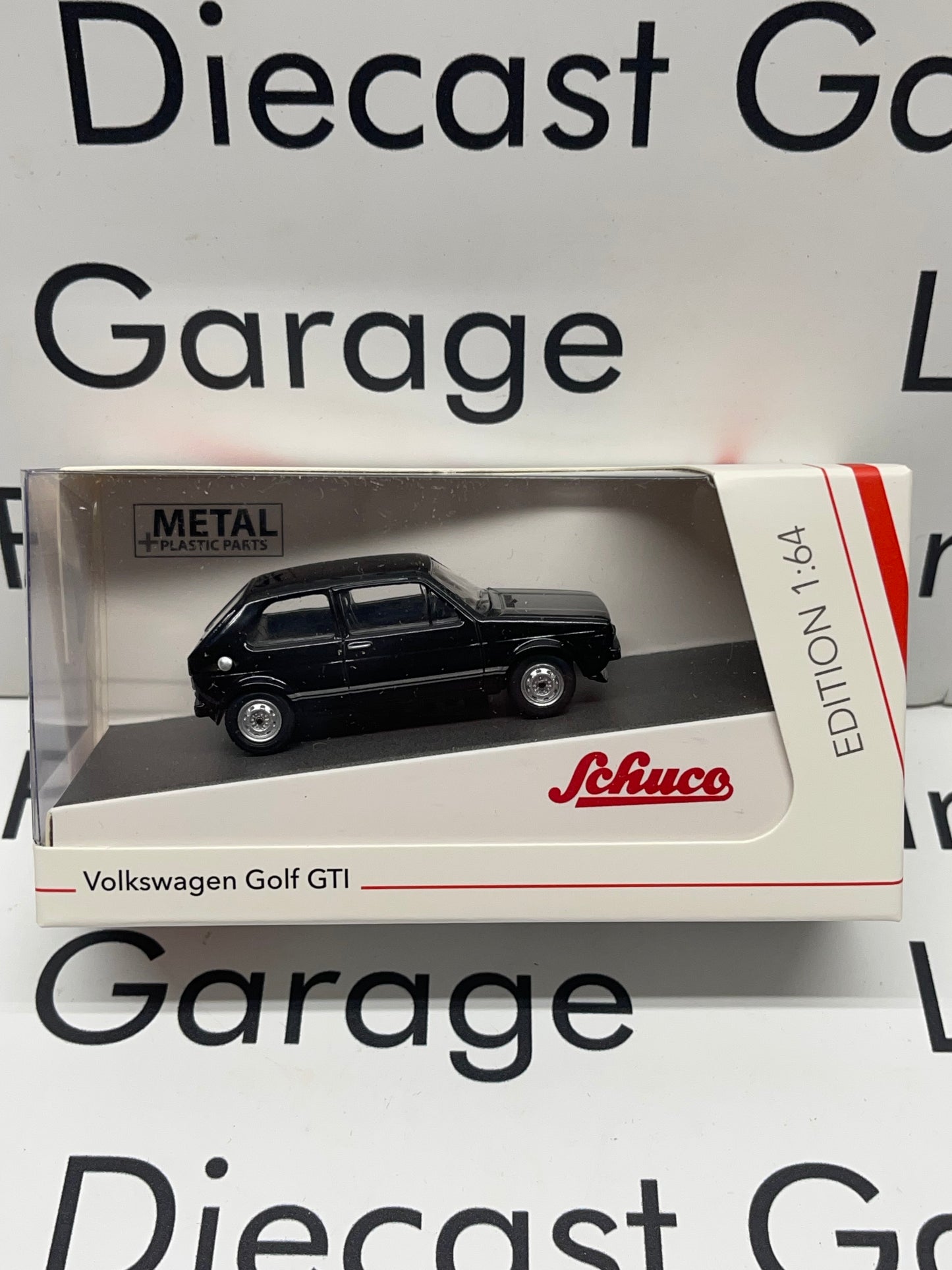 SCHUCO 1980 Volkswagen Golf GTI Black 1:64 Diecast