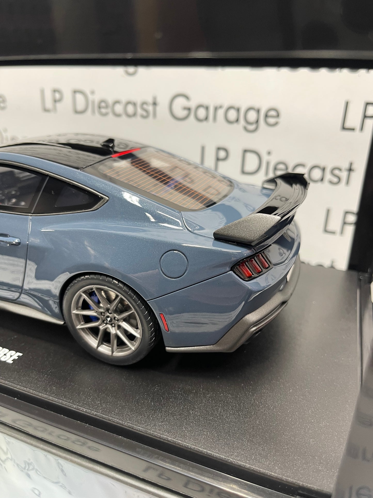 GT Spirit 2024 Ford Mustang Dark Horse Vapor Blue 1:18 Scale Resin NOT Diecast GT454