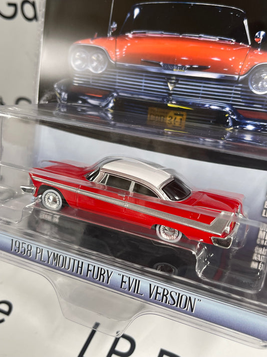 GREENLIGHT 1958 Plymouth Fury Evil Version Christine 1:64 Diecast