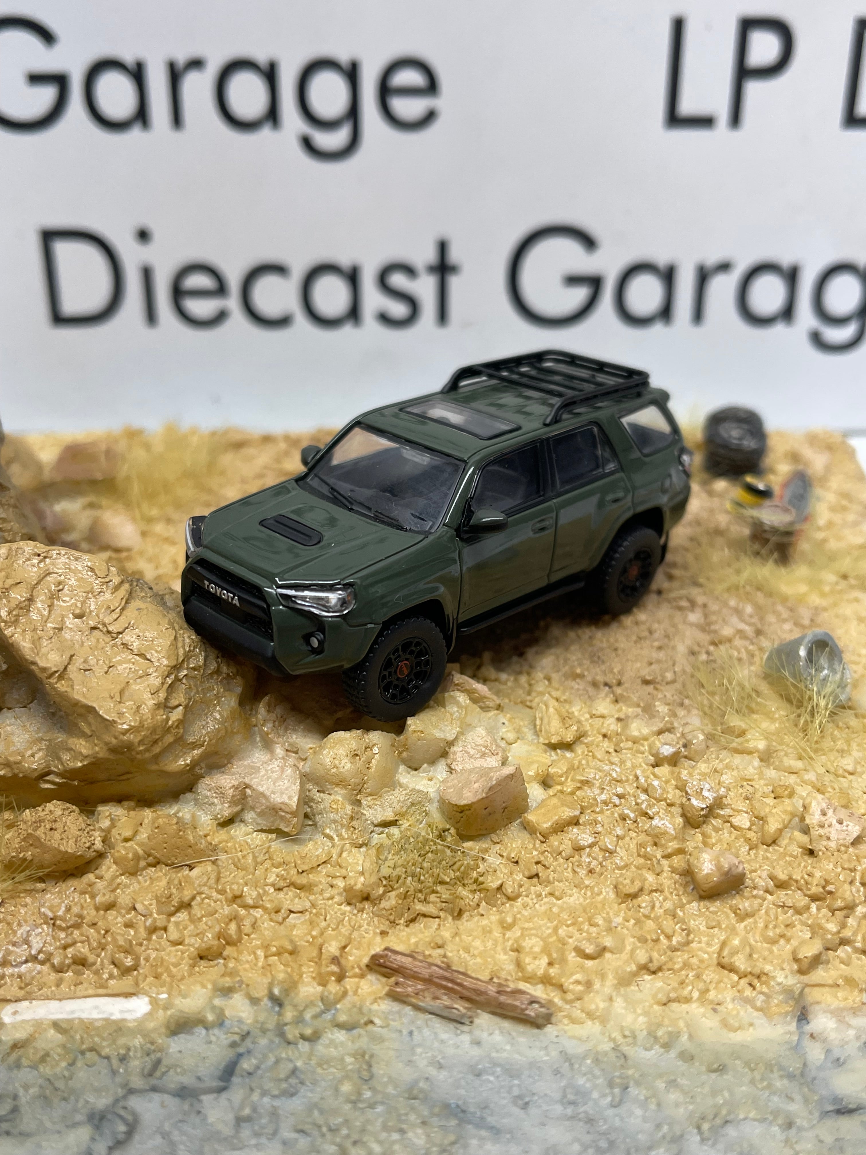 GCD 2023 Toyota 4Runner TRD Pro Army Green Diecast Talk Exclusive 1:64  Diecast