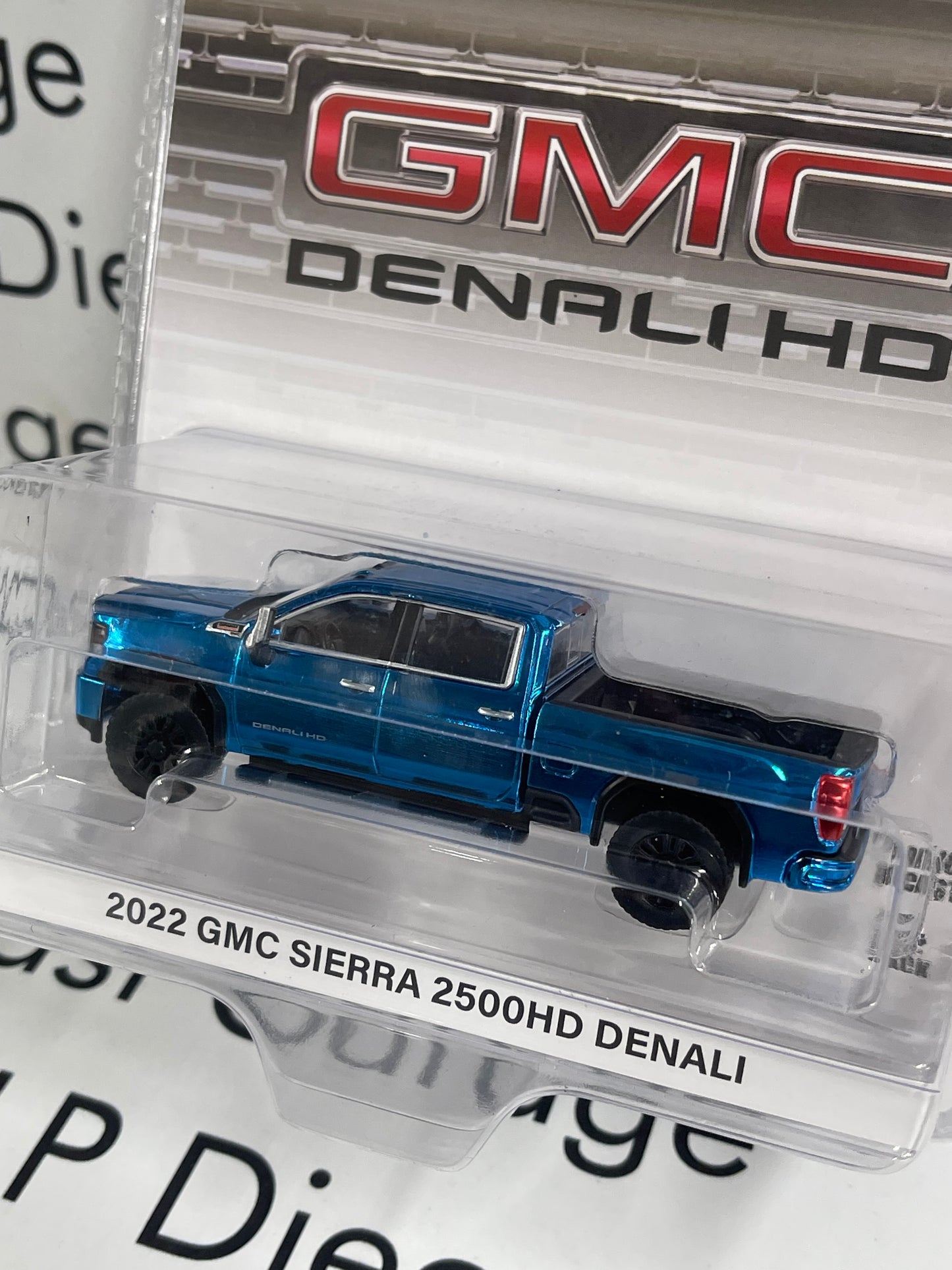 CHROME CHASE GREENLIGHT 2022 GMC Sierra 2500HD Denali Black 1:64 Diecast Karson Exclusive