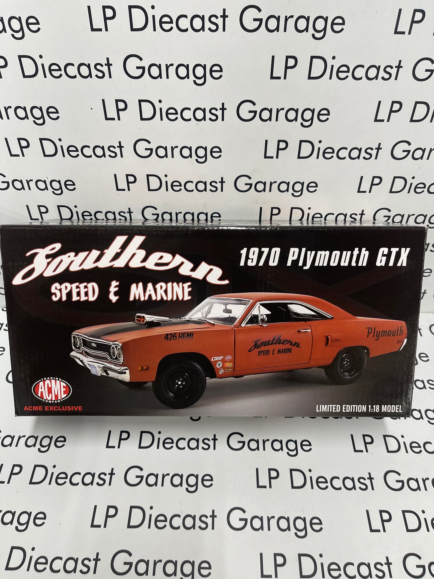 GMP 1970 Plymouth GTX Southern Speed & Marine Drag Car ACME Exclusive 1 of 522 Made 1:18 Diecast