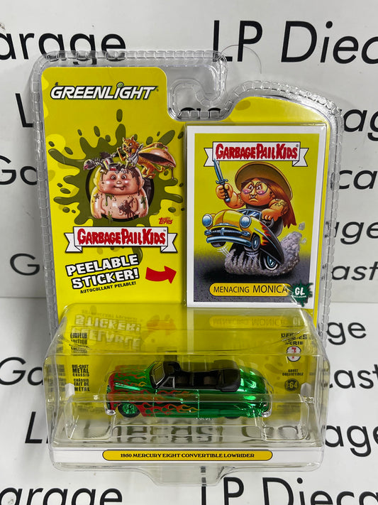 CHROME CHASE GREENLIGHT 1950 Mercury Eight Monica 1:64 Diecast Garbage Pail Kids