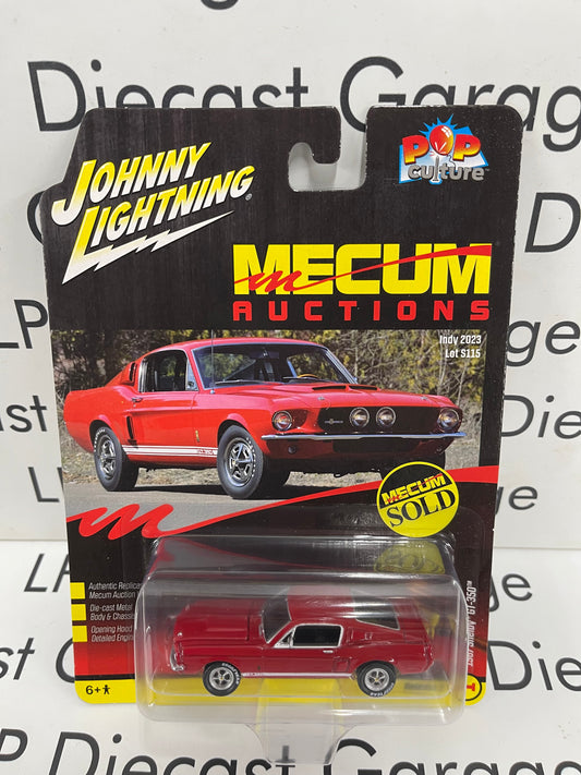 JOHNNY LIGHTNING 1967 Ford Mustang Shelby GT-350 Red Mecum Auctions Pop Culture 1:64 Diecast