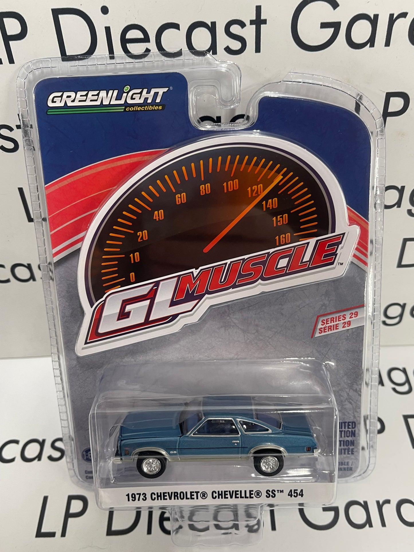 GREENLIGHT 1973 Chevrolet Chevelle SS 454 Blue 1:64 Diecast GL Muscle