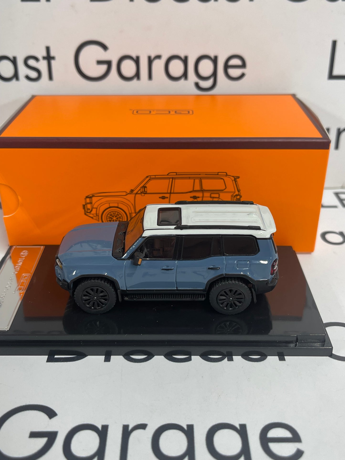 GCD 2024 Toyota Land Cruiser Prado 250 Heritage Blue LHD 1:64 Diecast