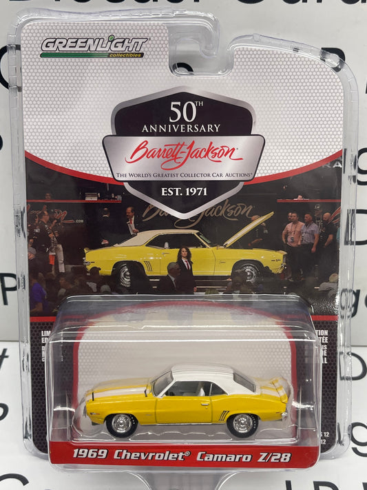 GREENLIGHT Barrett Jackson Series 12 1969 Chevrolet Camaro Z/28 Yellow 1:64 Diecast