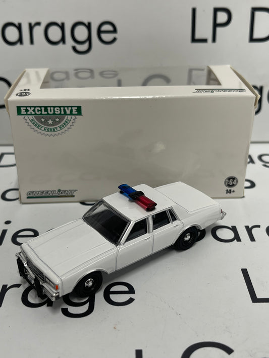 GREENLIGHT 1980 Chevrolet Caprice with Lightbar White 1:64 Diecast