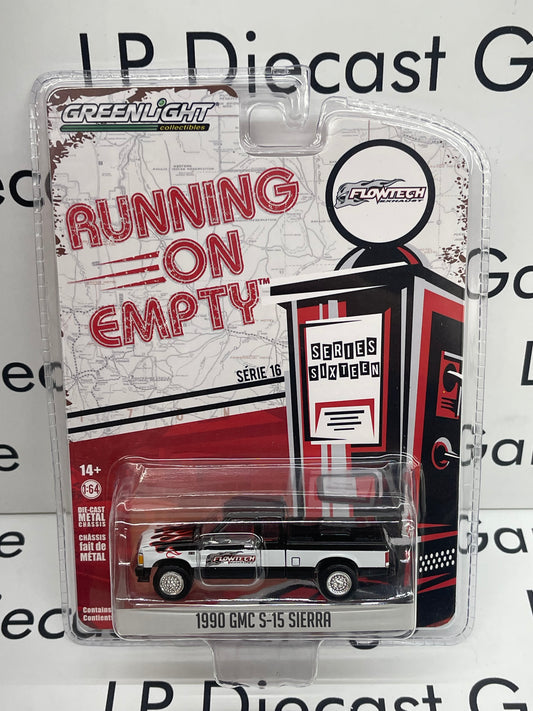 GREENLIGHT Running on Empty 1990 GMC S-15 Sierra Flowtech Series 16 1:64 Diecast