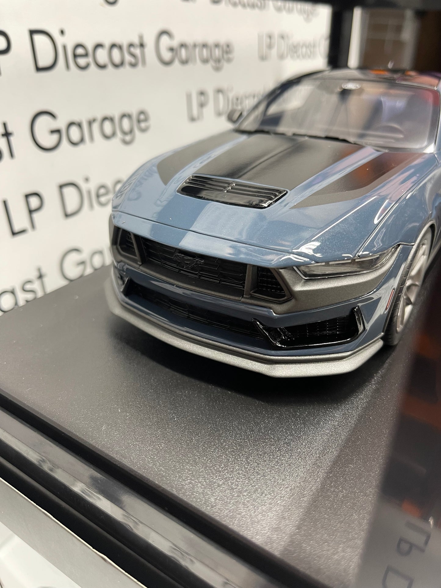 GT Spirit 2024 Ford Mustang Dark Horse Vapor Blue 1:18 Scale Resin NOT Diecast GT454