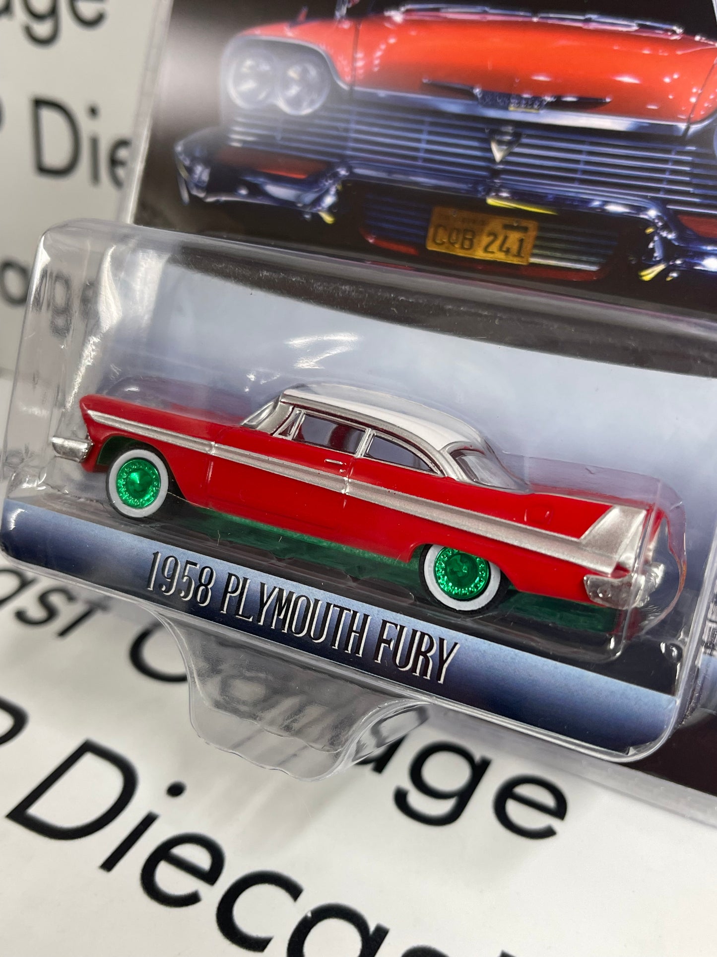 GREEN MACHINE GREENLIGHT 1958 Plymouth Fury Christine 1:64 Diecast Hollywood