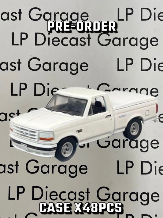*PRE-ORDER* GREENLIGHT 1994 Ford F-150 SVT Lightning Truck w/ Bed Cover White 1:64 Diecast CASE OF 48pcs FREE SHIPPING