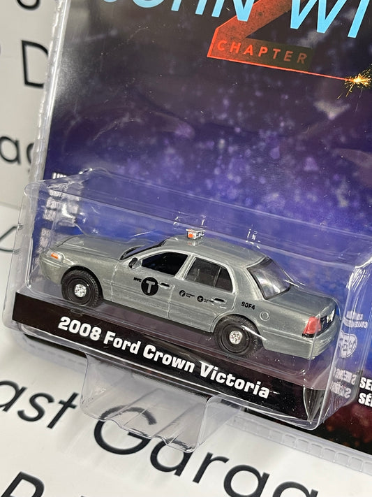 RAW CHASE GREENLIGHT 2008 Ford Crown Victoria Taxi John Wick Chapter 2 1:64 Diecast Hollywood