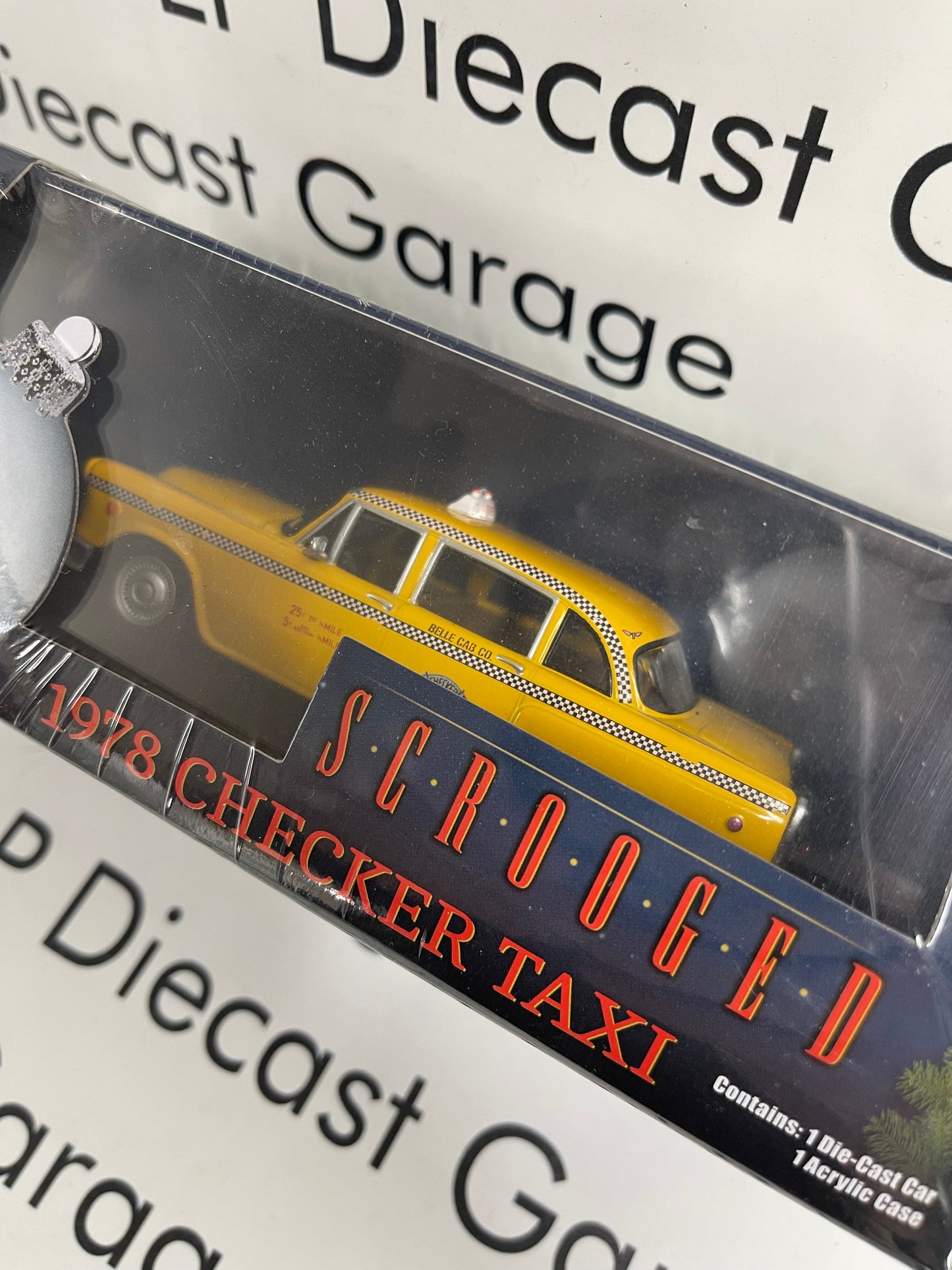 GREENLIGHT 1978 Checker Taxi Cab Scrooged 1:43 Diecast