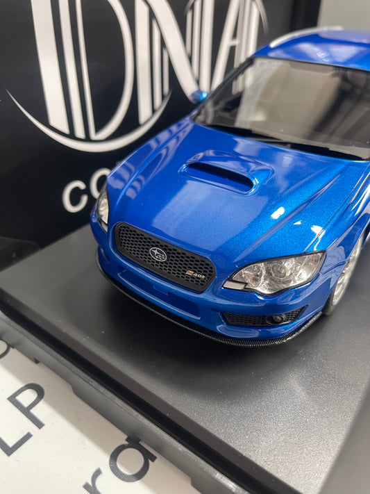 DNA Collectibles 2006 Subaru Legacy Touring Wagon STI S402 Blue 1:18 Scale Resin Model