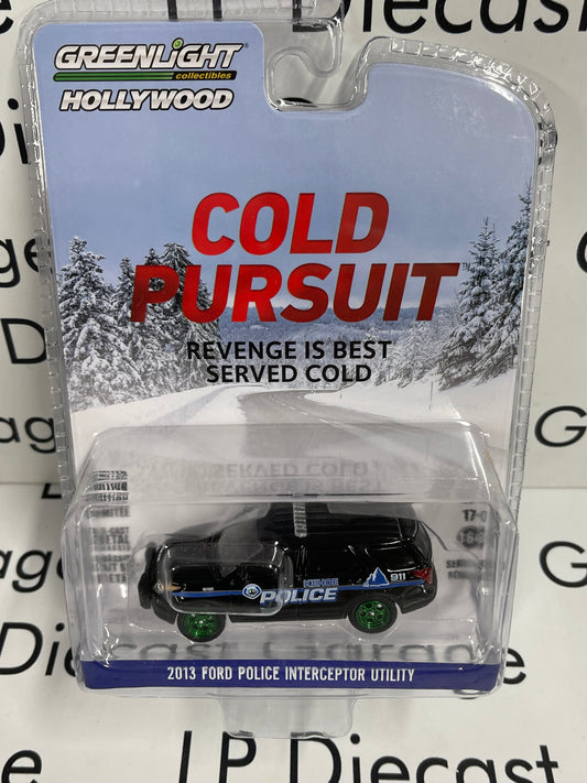 GREEN MACHINE CHASE GREENLIGHT 2013 Ford Police Kehoe Cold Pursuit 1:64 Diecast Hollywood