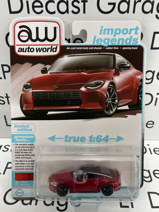 AUTO WORLD 2023 Nissan Z Passion Red 1:64 Diecast Import Legends