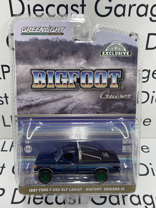 GREENLIGHT *GREEN MACHINE* 1987 Ford F-250 XLT Lariat Bigfoot Cruiser #1 1:64 Diecast