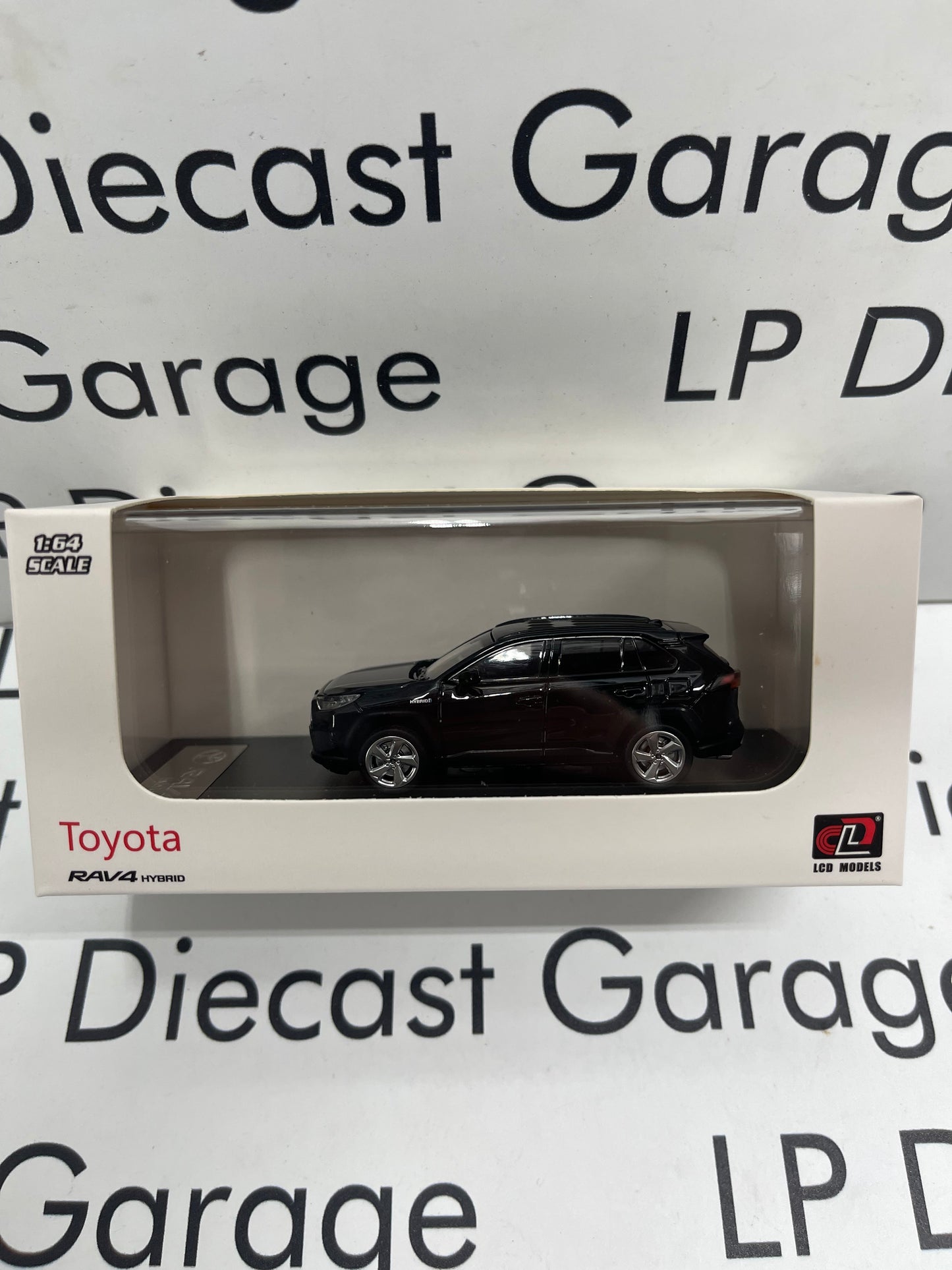 LCD MODELS 2023 Toyota RAV4 Hybrid Black Color 1:64 Diecast