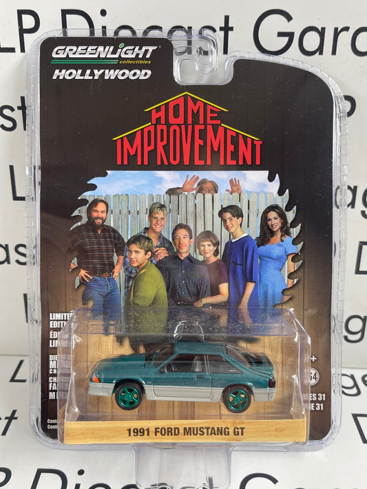GREENLIGHT *GREEN MACHINE* 1991 Ford Mustang GT Home Improvement Hollywood Series 1:64 Diecast