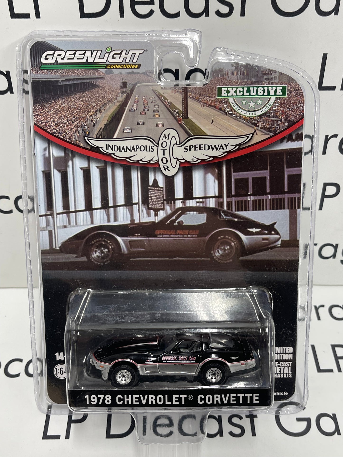 GREENLIGHT 1978 Chevrolet Corvette "Indianapolis Motor Speedway" Pace Car 1:64 Diecast