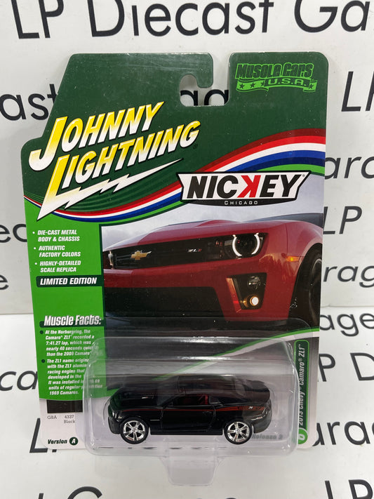 JOHNNY LIGHTNING 2013 Chevy Camaro ZL1 Nickey Black Muscle Cars USA 1:64 Diecast