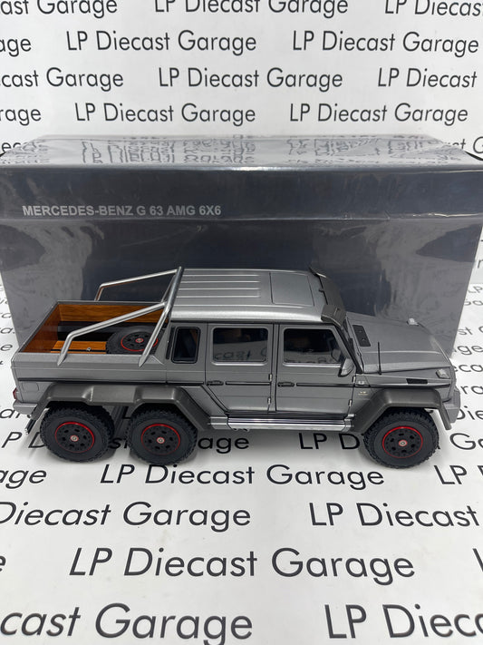 AUTOart Mercedes Benz G63 AMG 6x6 Silver Platinum Magno 1:18 Diecast