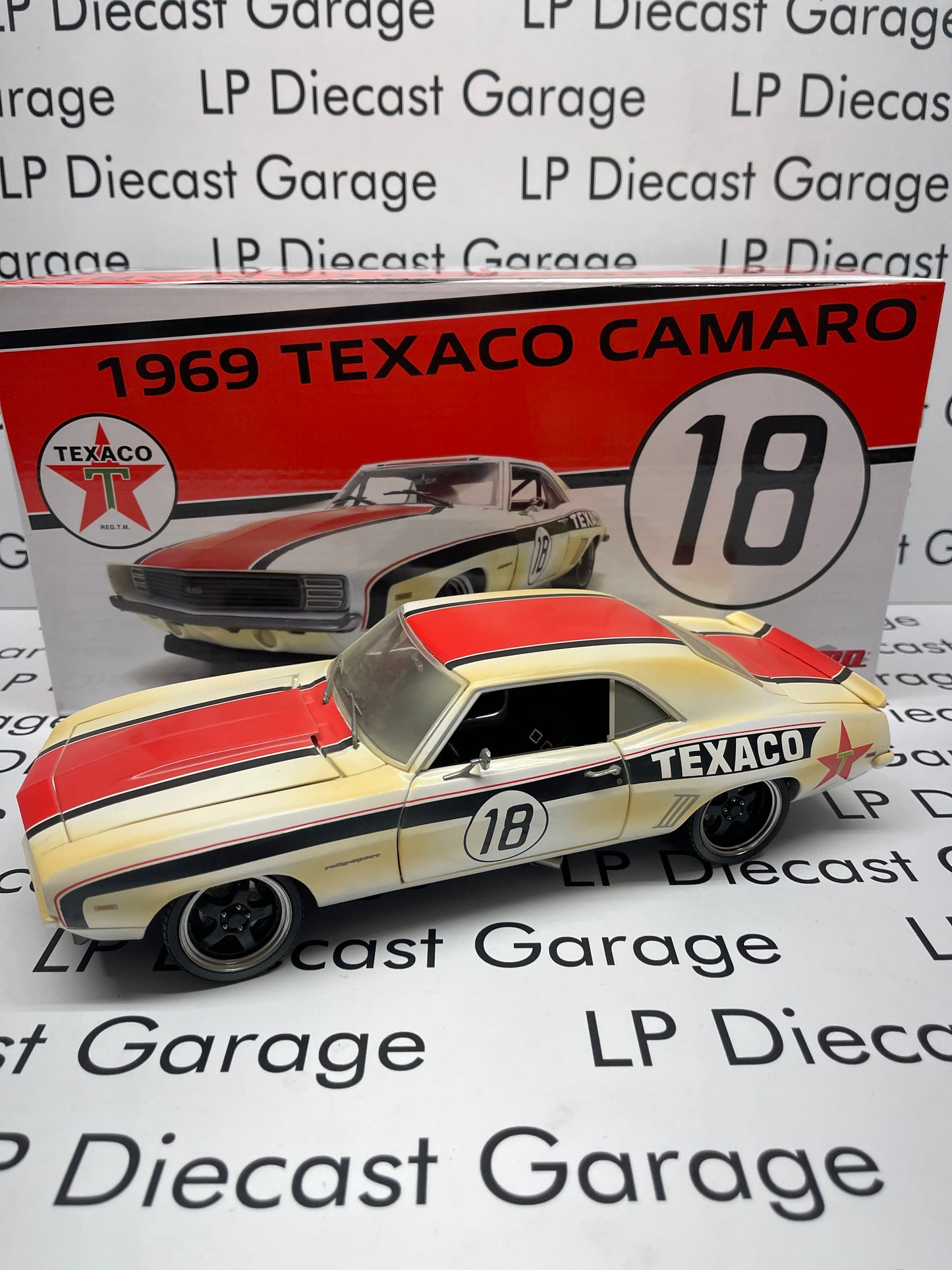 GMP 1969 Chevrolet Camaro RS Pro Touring Texaco #18 18986 1:18 Scale Diecast