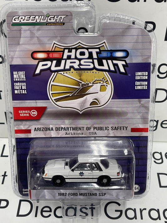 GREENLIGHT 1982 Ford Mustang SSP “Arizona Dept of Public Safety” 1:64 Diecast