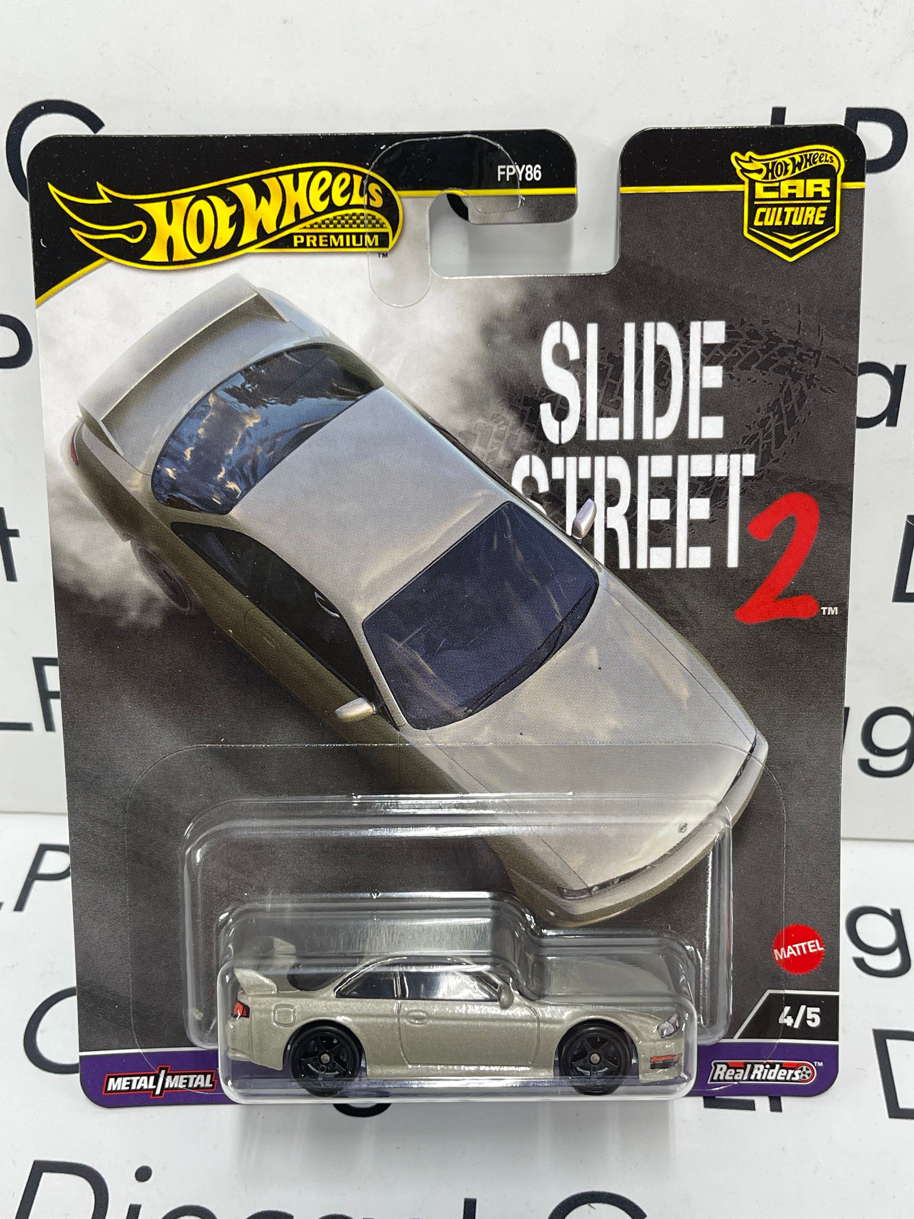 HOT WHEELS Street Slide 2 Nissan 240SX S14 Car Culture 1:64 Diecast ...