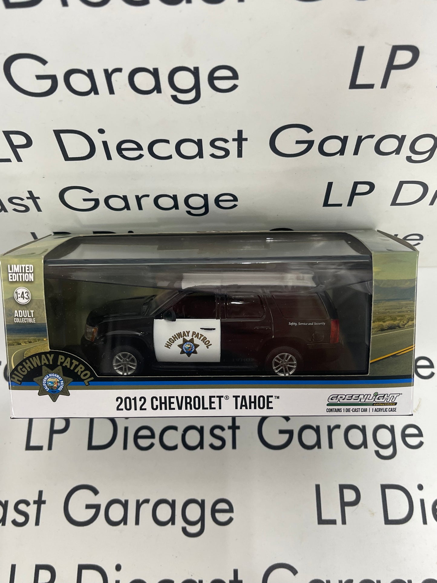 GREENLIGHT 2012 Chevrolet Tahoe California Highway Patrol CHP 1:43 Diecast