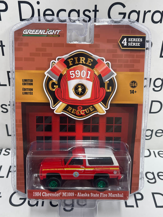 GREENLIGHT *GREEN MACHINE* 1984 Chevrolet Blazer M1009 Alaska State Fire Marshal Fire Rescue Series 1:64 Diecast