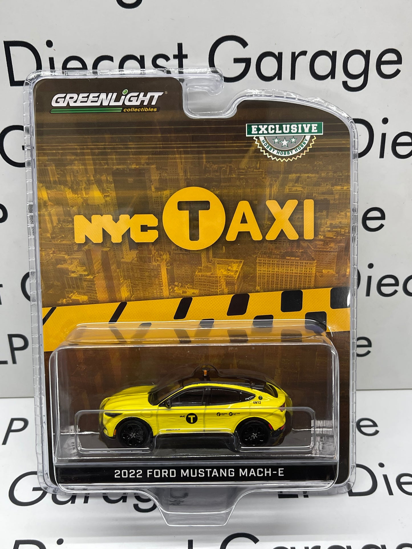 GREENLIGHT 2022 Ford Mustang Mach-E NYC Taxi Hobby Exclusive 1:64 Diecast