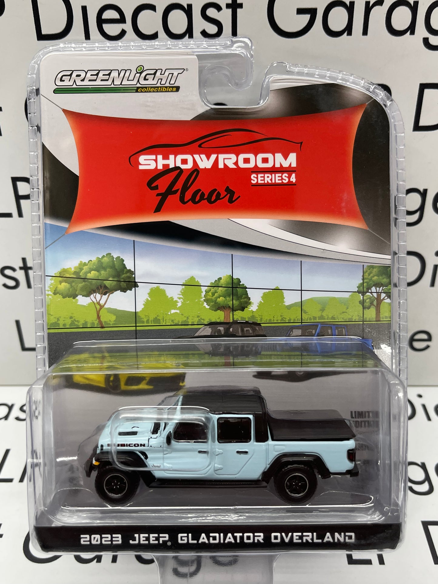 GREENLIGHT 2023 Jeep Gladiator Rubicon Earl Clear Coat Showroom Series 1:64 Diecast