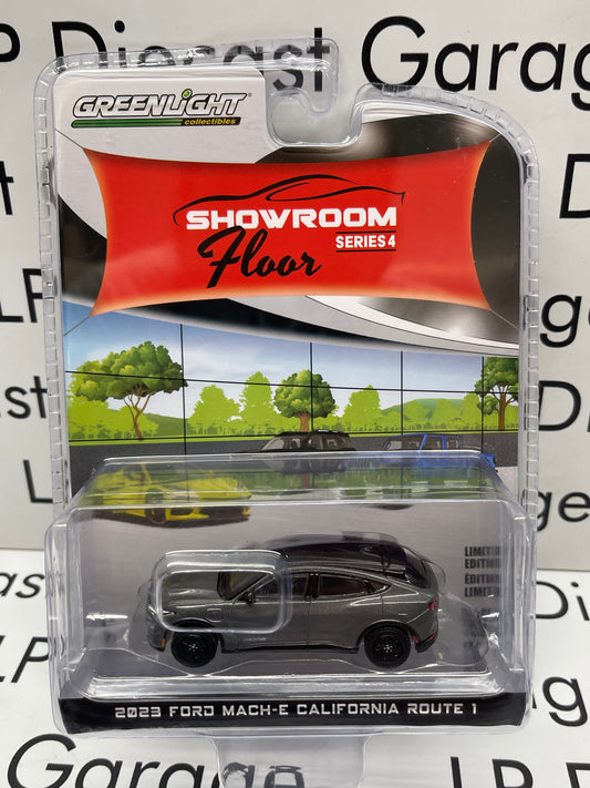 GREENLIGHT 2023 Ford Mustang Mach E California Route 1 Carbonized Gray Metallic Showroom Series 1:64 Diecast