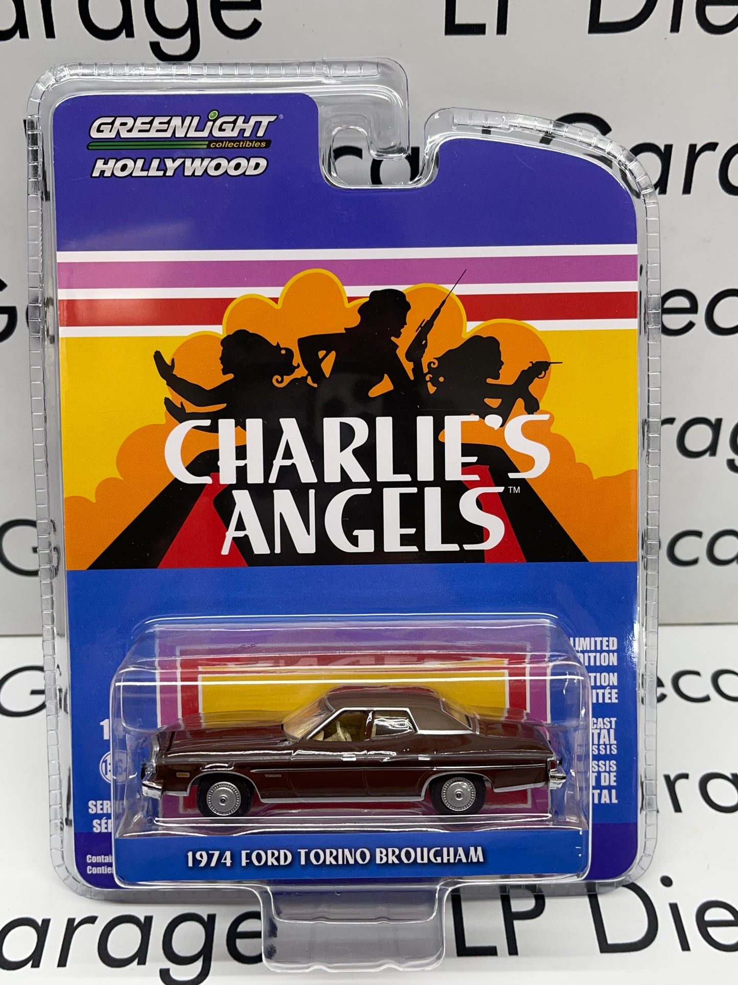 GREENLIGHT 1974 Ford Torino Brougham Charlies Angels 1:64 Diecast