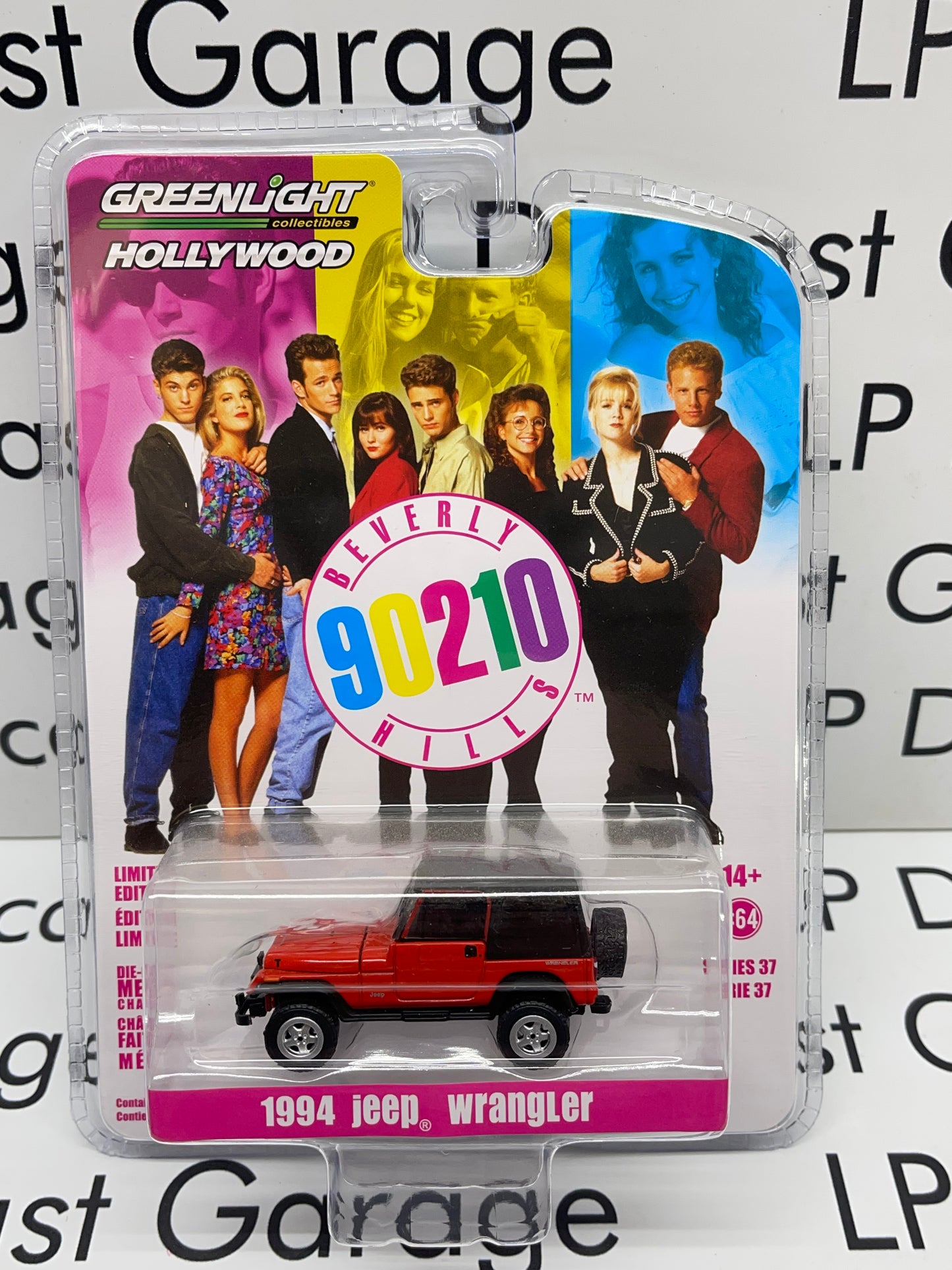 GREENLIGHT 1994 Jeep Wrangler Red Beverly Hills 90210 1:64 Diecast