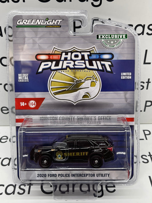 GREENLIGHT 2020 Ford Police Interceptor Johnson County Sheriff Police 1:64 Diecast