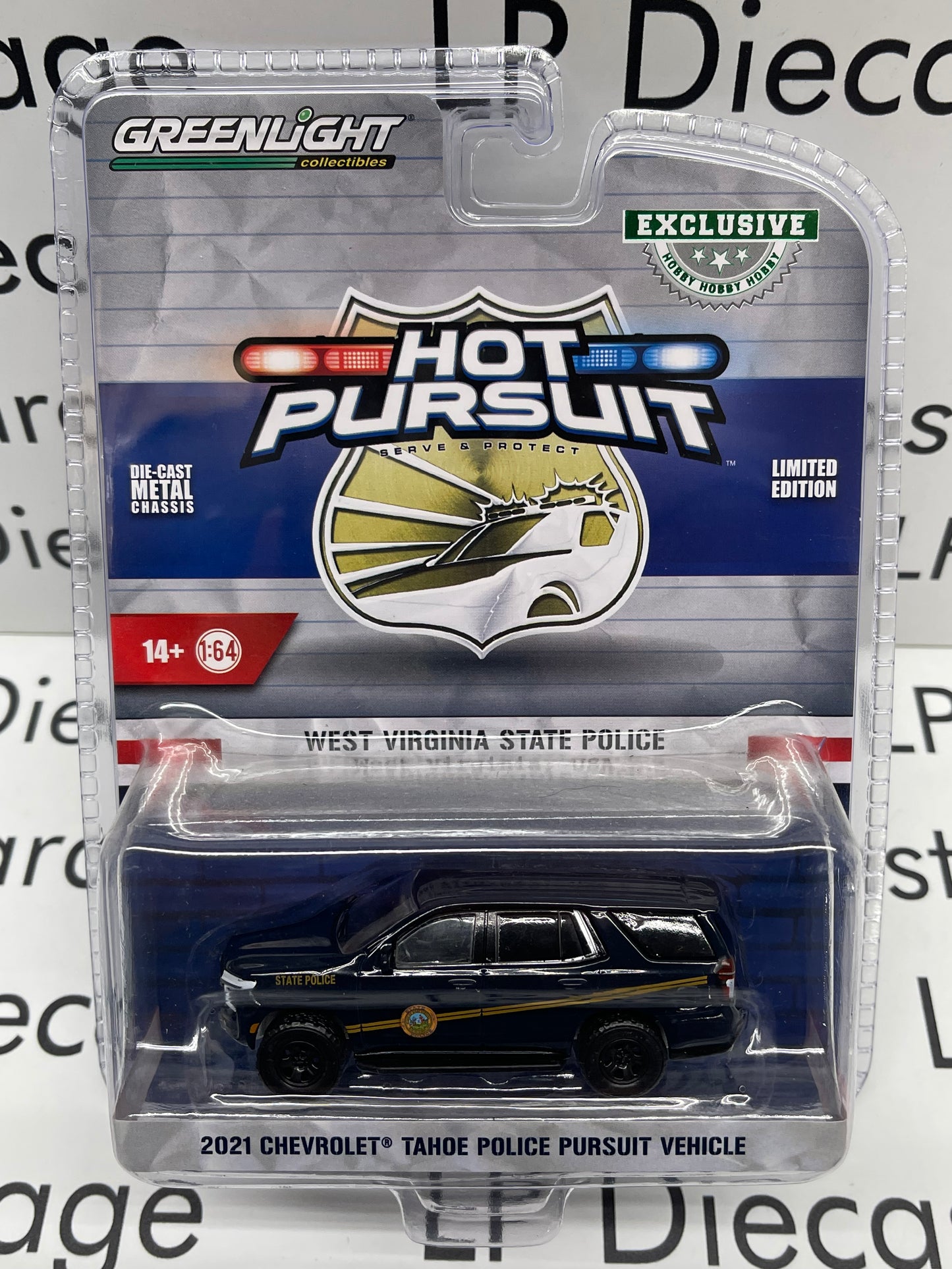 GREENLIGHT 2021 Chevrolet Tahoe West Virginia State Police "Hot Pursuit" 1:64 Diecast